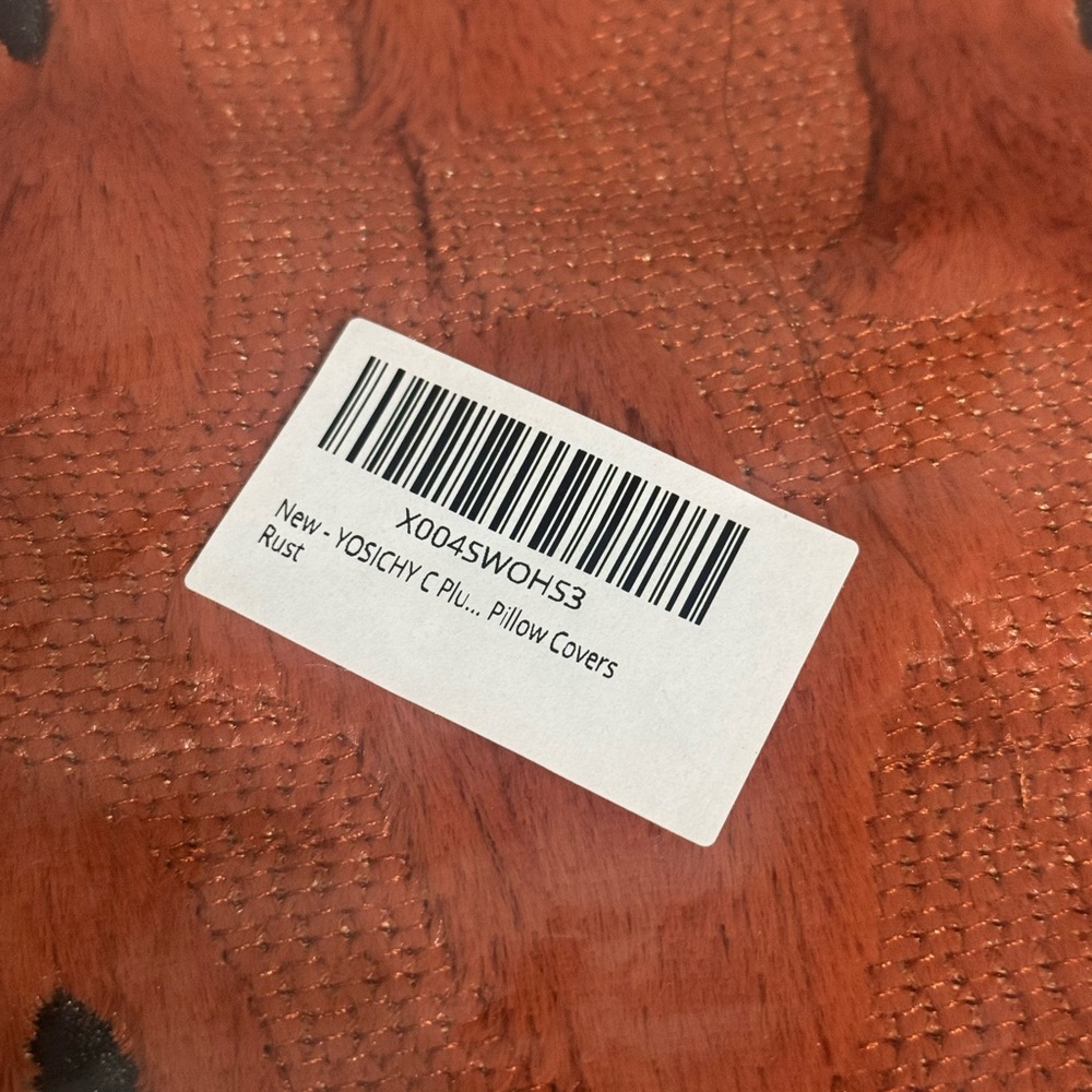Orange Ghost Pattern Throw Pillows - Picture 7 of 9
